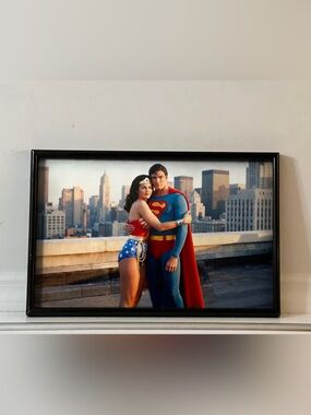 Superman Wonder Woman art Poster